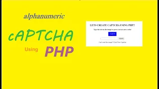 Generate alphanumeric captcha using PHP