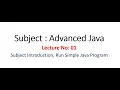 AJP Lecture-01 Subject Introduction Advanced Java 22517 MSBTE