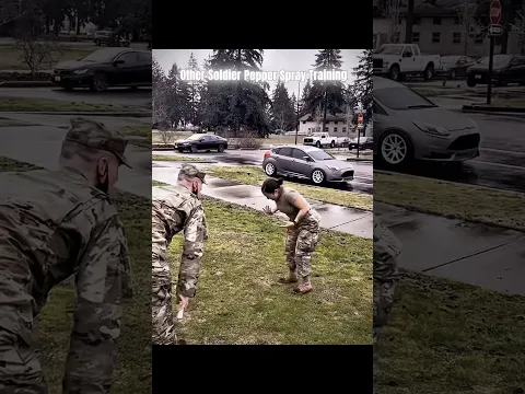 Other soldier pepper spray training VS THIS SOLDIER