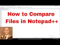 How to Compare Files in Notepad
