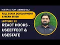 Lecture 12 React Hooks - useEffect useState