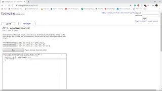 AP-1 wordsWithoutList Java Tutorial Codingbat com