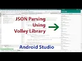 JSON Volley Android Studio JSON parsing in android using volley hindi Urdu