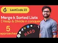 Merge k sorted linked lists LeetCode solution in Hindi