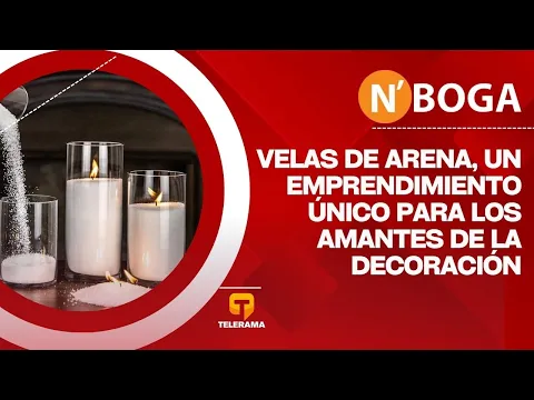 Velas de arena, un emprendimiento único para los amantes de la decoración