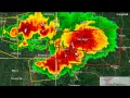 2011 Joplin MO Tornado Doppler Radar Time Lapse With Warning Boxes