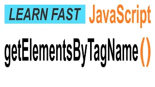 JavaScript document getElementsByTagName JavaScript Tutorial for Beginners