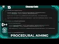 Unreal Engine C Procedural Aiming Cleanup Code