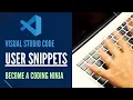 Visual Studio Code User Snippets - Improve Coding Productivity