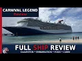 Carnival Legend from Galveston Ship Review Food Embarkation Tips Our Cabin Safe Story