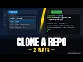 how to clone git repository vs code terminal