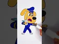 Sheriff Labrador Glitter Art for Kids