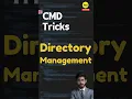 Directory management commands mkdir command rmdir command