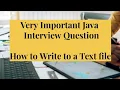 Frequently Asked Java Program - Write Data Into Text File