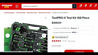 Toolpro X 168pce Toolkit