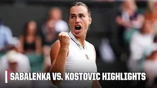 Aryna Sabalenka vs Teodora Kostovic Full Highlights 2026 Wimbledon