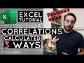 How to Calculate Correlations in Excel CORREL and 2 more ways