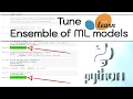Hyperparameter tuning for Ensemble of ML models Simple Python Example