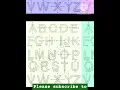 Symmetric lines of English alphabets for 6th to 10th classes