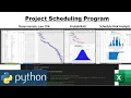 Project Scheduling Program complete theoretical and real world - Excel Runs Python