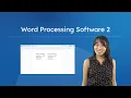 Word Processing Software 2 - More on How to Navigate Your Word Processor