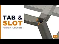 Fusion 360 Weldments Steel Frame Tab Slot Joints Cut List PDF