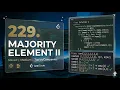 LeetCode 229 Majority Element II Intuitive Sorting Counting Solution C