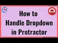 Protractor Tutorial 35 - Handle Dropdown List using Protractor Handle WebElement