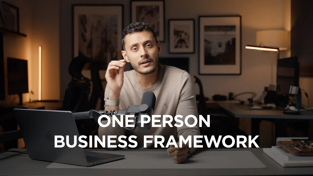 Outline Video The One Person Business Framework - Turn YOURSELF into a money making asset
