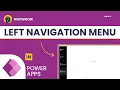 Create Left Navigation Menu Component in PowerApps Easily