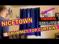 NICETOWN Thermal Insulated Grommet Top Blackout Curtains