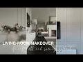 Living-room Makeover DIY Accent Wall Picture Frame Moulding Early Spring Decor Refresh 2024