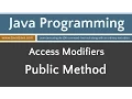Learn Java Programming - Public Access Applied to a Method
