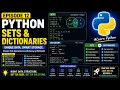 Python Sets Dictionaries Explained for Beginners Set Operations Dictionary Methods Episode 12