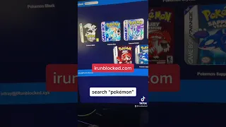 PLAY POKEMON ON irunblocked com