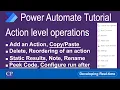 Power automate tutorial Copy Paste Delete Static Results and Peek Code