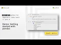 Demo Getting started with pandas Even More Python for Beginners - Data Tools 6 of 31