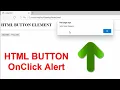Web designing Lec 75 Html Button OnClick Alert