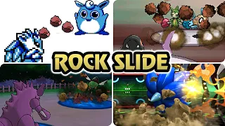 Evolution of Rock Slide in Pokémon Games (1996 - 2026)