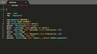 Make Admin Login Screen with Username Password using Python Tkinter