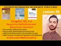 Lesson 58 Part I Recursive Definitions and Structural Induction with Examples
