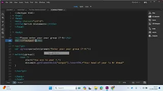 JavaScript Tutorial 14 - Switch Statements Part 1
