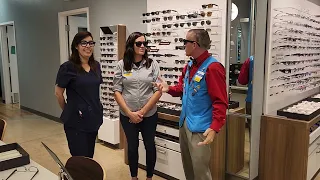 That Walmart guy checks out the new smart Ray Ban sunglasses