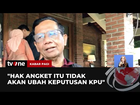 Tanggapan Mahfud MD soal Hak Angket DPR