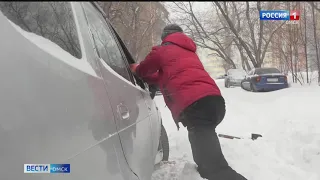 В Омске подсчитывают убытки от бурана