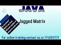 jagged array in java in hindi