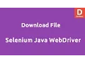 Selenium Java WebDriver Download File