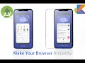 How to make browser in android studio with
