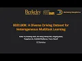 CVPR 2020 BDD100K Dataset for Heterogeneous Multitask Learning