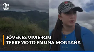 Jóvenes vivieron momentos de pánico en una montaña durante terremoto en Panamá